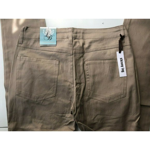 Hybrid & Company Khaki Cotton Skinny Jeggings 7 - Picture 9 of 9